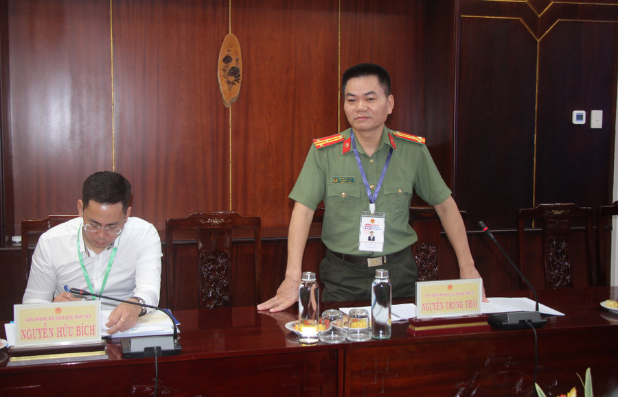 Ông Nguyễn Trọng Thái phát biểu tại buổi làm việc. Ông Nguyễn Trọng Thái phát biểu tại buổi làm việc.