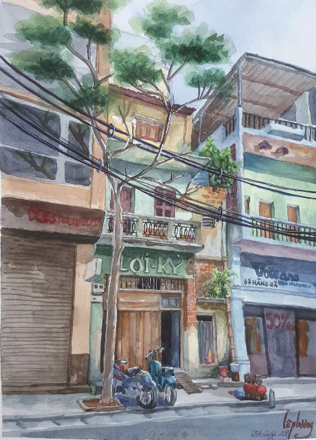 Ký họa của Tuấn Phương. Ký họa của Tuấn Phương.