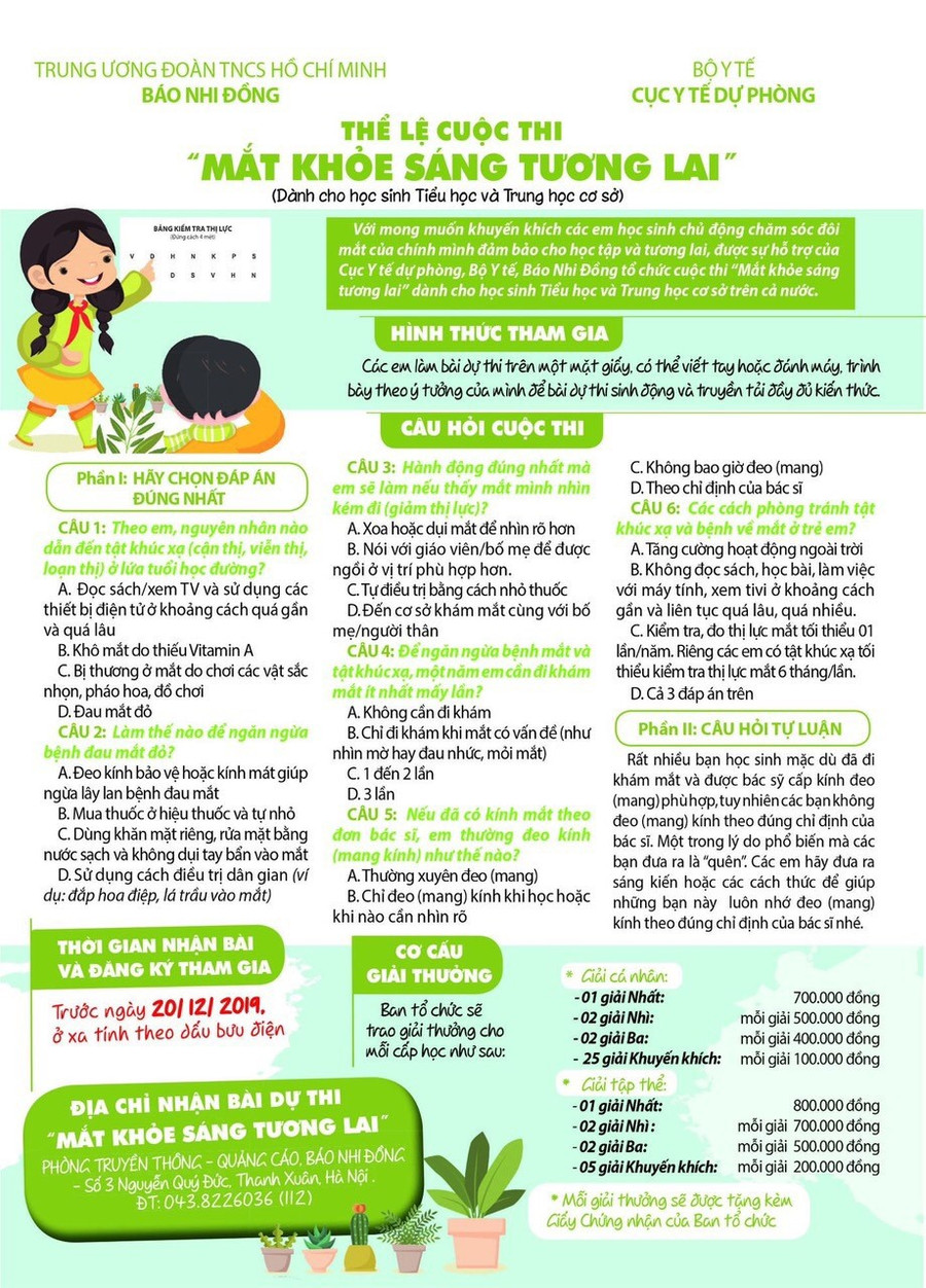 Câu hỏi và điều lệ cuộc thi