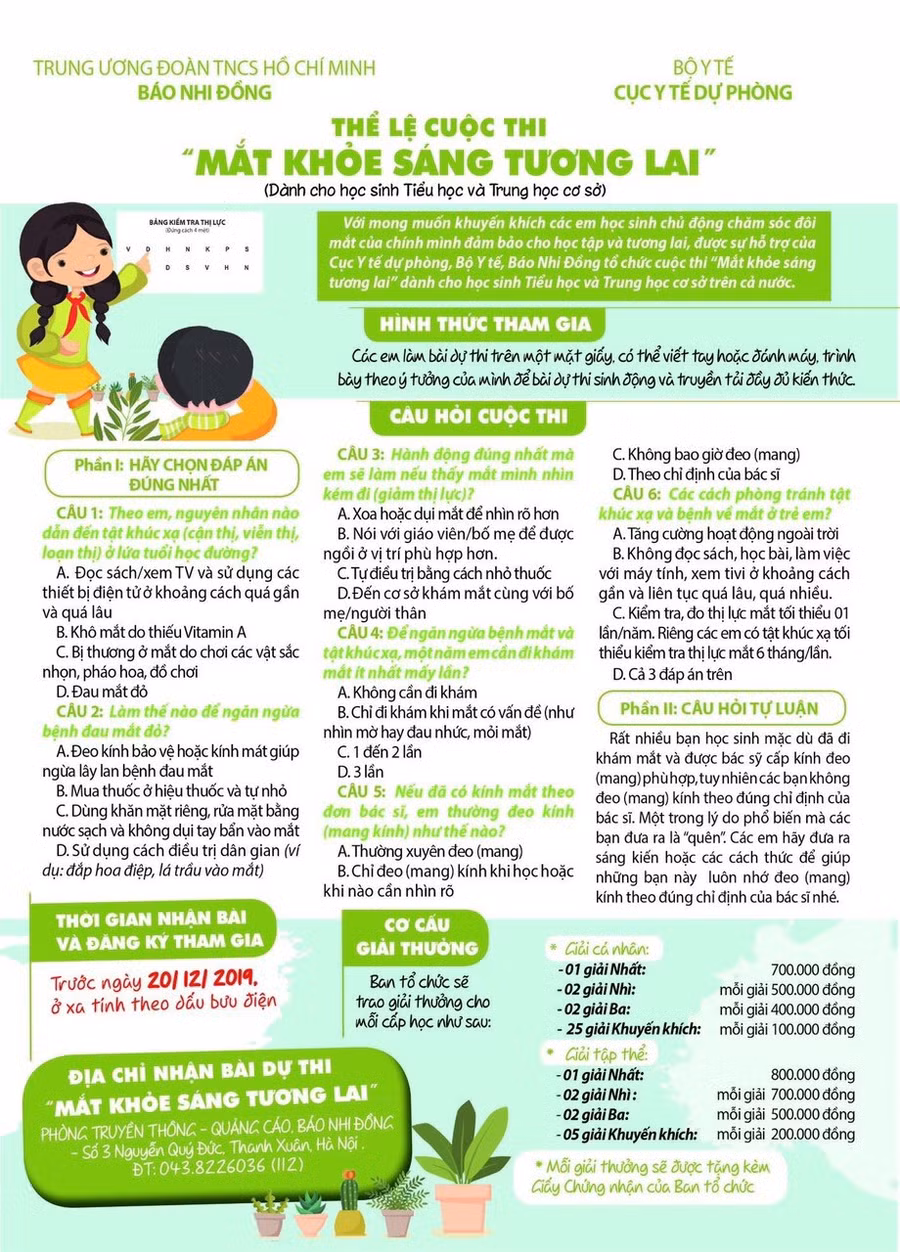 Câu hỏi và điều lệ cuộc thi