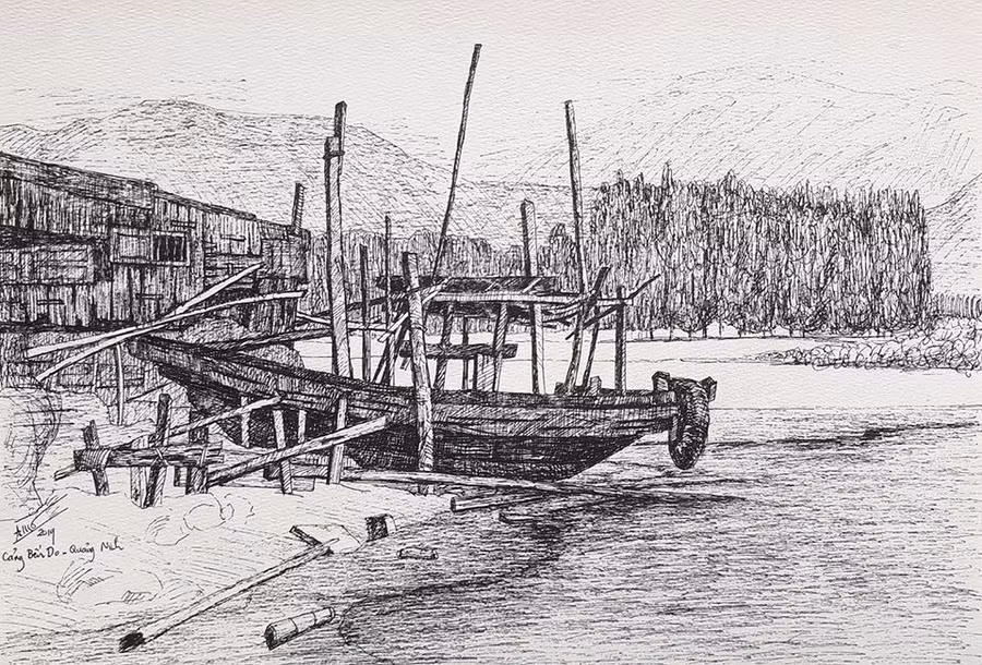 Một lát cắt về sự bình yên của biển.