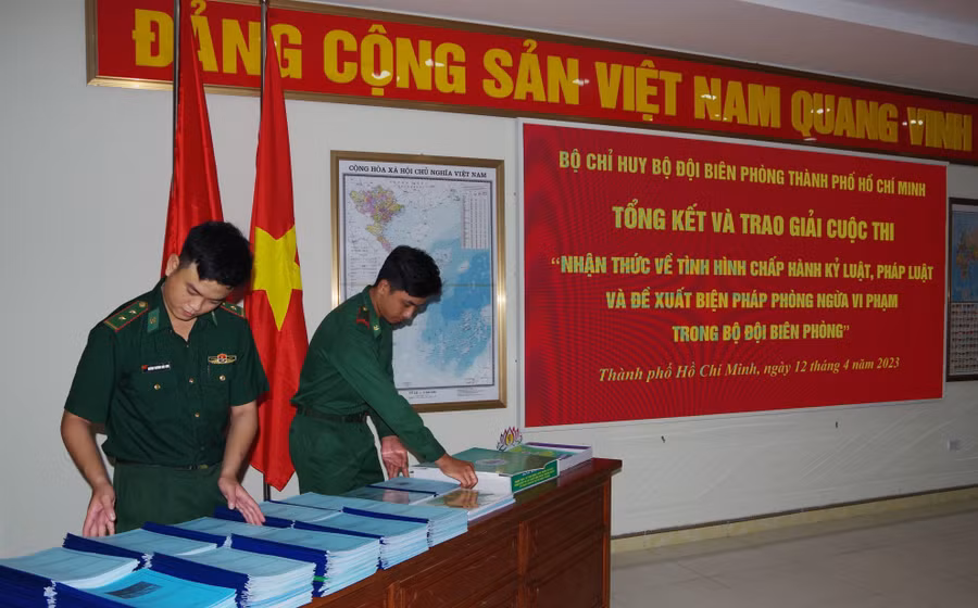 Hơn 661 bài dự thi của sĩ quan, quân nhân chuyên nghiệp, hạ sĩ quan, chiến sĩ trong BĐBP TPHCM.