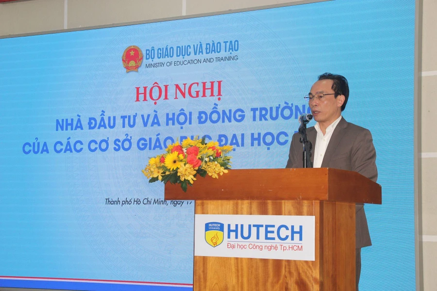 Thứ trưởng Hoàng Minh Sơn phát biểu tại hội nghị