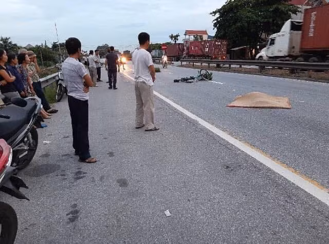Hiện trường vụ tai nạn tại Hải Dương