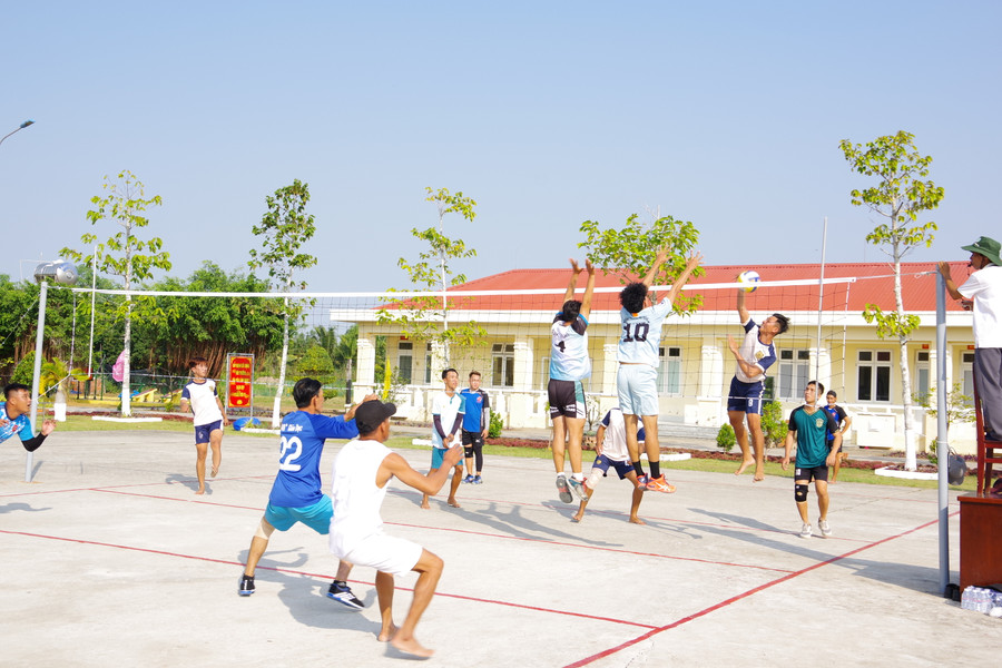 Các đội tham gia thi đấu bóng chuyền.