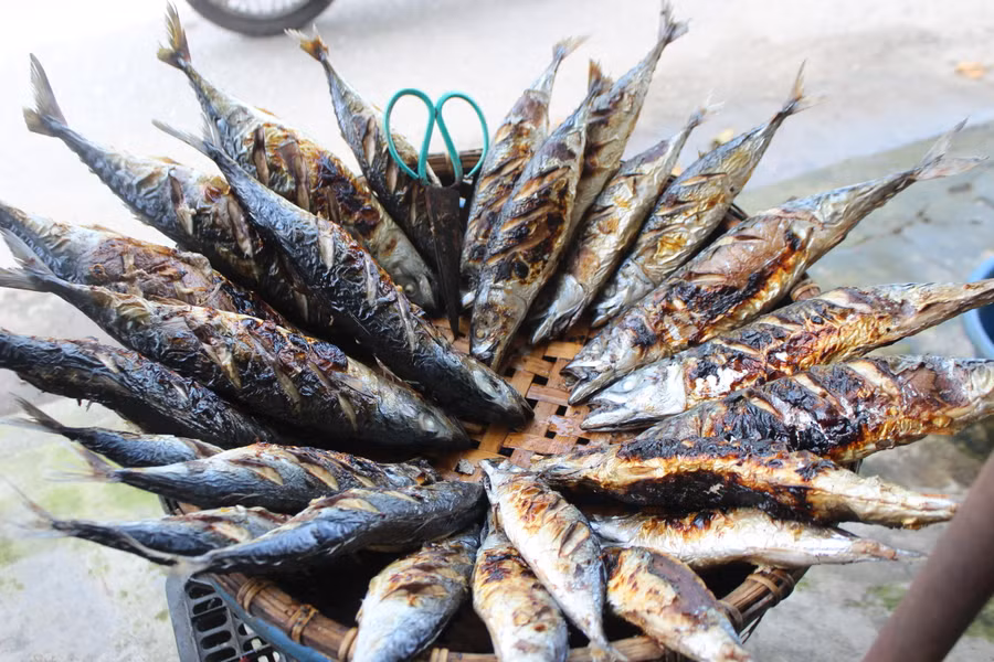 Những mẻ cá thành phẩm.