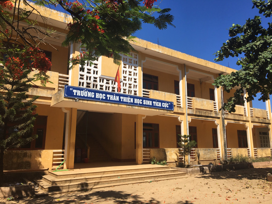 Dãy phòng thi đã hoàn tất khâu chuẩn bị