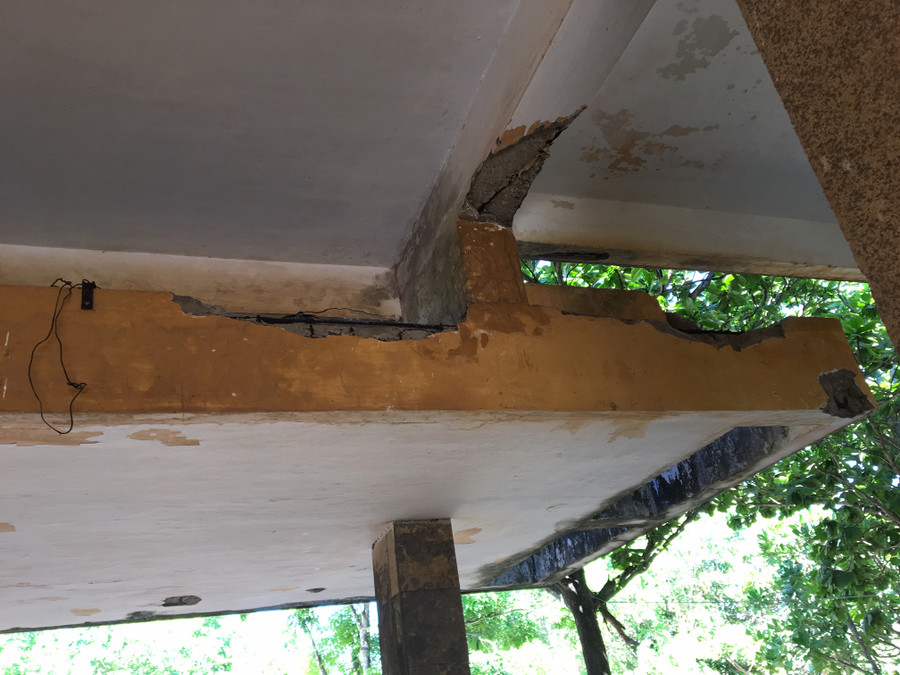 Nhiều hạng mục xuống cấp nghiêm trọng