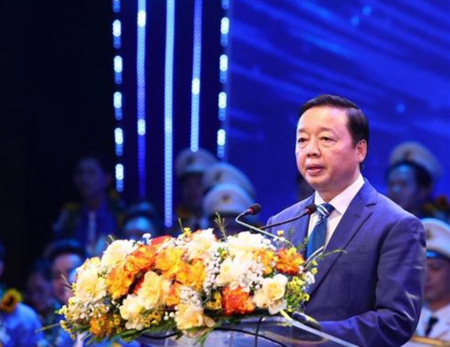 Phó Thủ tướng Chính phủ Trần Hồng Hà phát biểu tại buổi lễ Phó Thủ tướng Chính phủ Trần Hồng Hà phát biểu tại buổi lễ