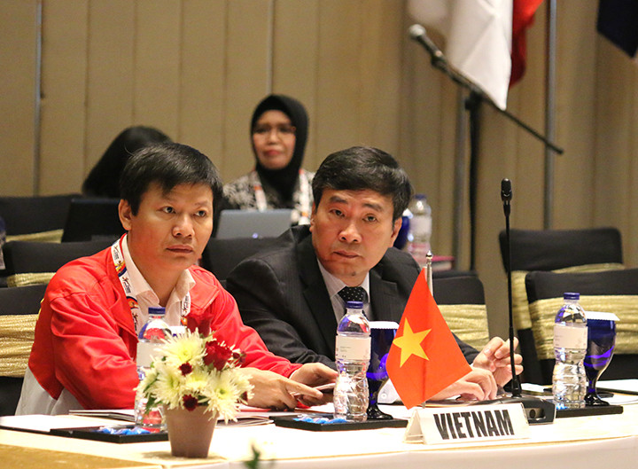 Phó GS,TS Nguyễn Thanh Đề - quyền Vụ trưởng Vụ Giáo dục Thể chất (Bộ Giáo dục và Đào tạo) làm Trưởng đoàn Thể thao học sinh Việt Nam