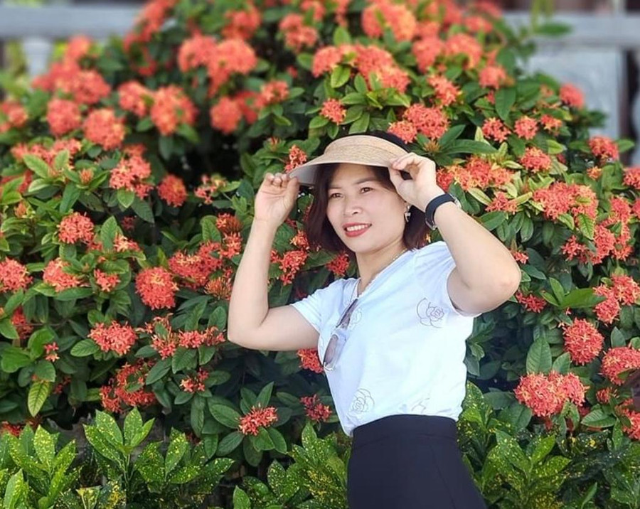 Cô giáo Võ Thị Huệ - GV Trường Mầm non Bắc Hồng, thị xã Hồng Lĩnh, Hà Tĩnh.