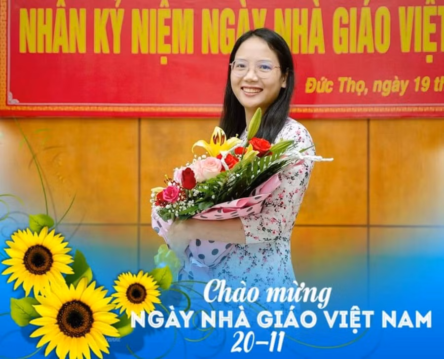 Cô giáo Nguyễn Thị Như Ý - GV môn tiếng Anh, Trường THCS Hoàng Xuân Hãn, huyện Đức Thọ, Hà Tĩnh.