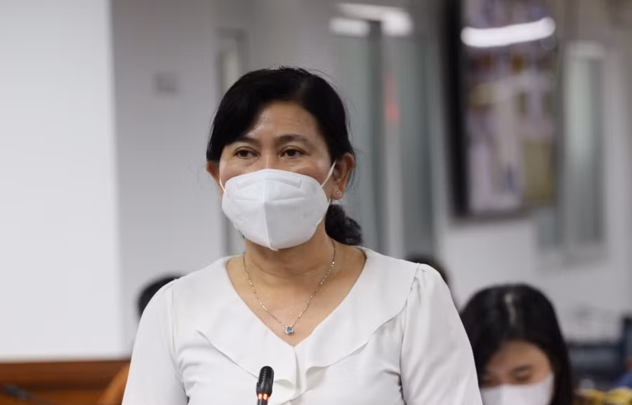 Bà Nguyễn Thị Huỳnh Mai, Chánh Văn phòng Sở Y tế Thành phố Hồ Chí Minh.