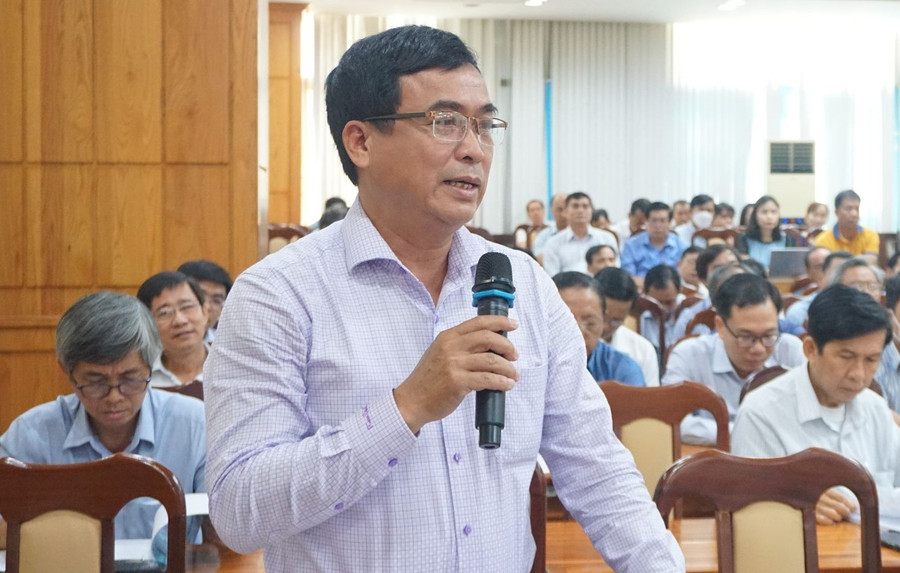 Đại biểu chia sẻ tại hội nghị. Đại biểu chia sẻ tại hội nghị.