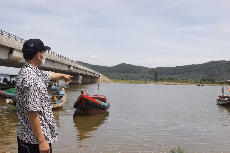 Khu vực sông xảy ra vụ đuối nước.