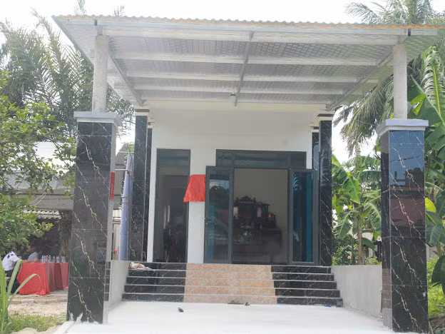 Sau 5 tháng khởi công, ngôi nhà mới của bà Lê Thị Nuôi đã được hoàn thành.