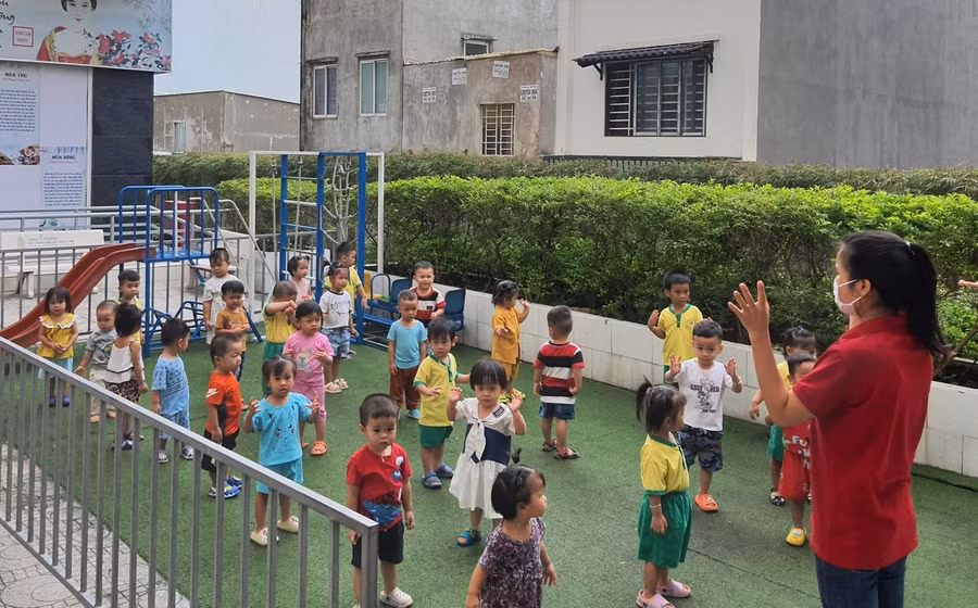 Hoạt động thể chất luôn được Trường Mầm non Ngôi Sao Sáng đặc biệt quan tâm.