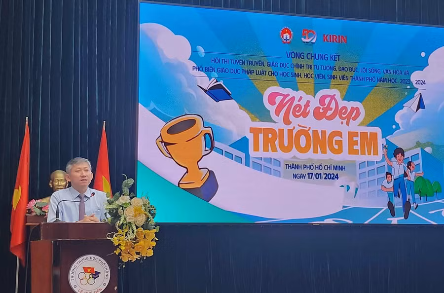 Ông Dương Trí Dũng phát biểu khai mạc Vòng chung kết.