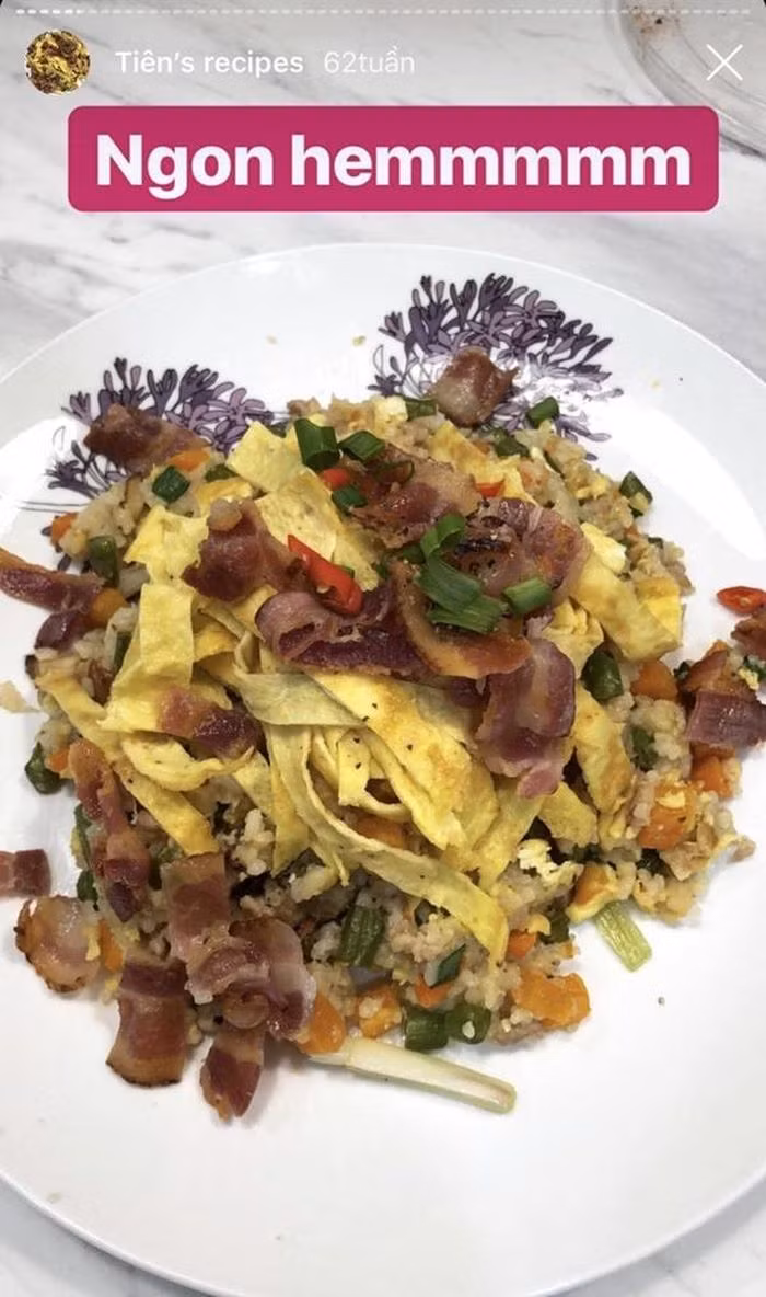 ...đến những món Tây chuẩn vị nhà hàng cũng không thể làm khó được cô nàng. Quan sát các món ăn của Tóc Tiên có thể thấy ngoài kỹ năng nấu nướng, cô còn có khả năng trình bày vô cùng đẹp mắt và đầy thẩm mỹ. Nhìn những món ăn hấp dẫn thế này, ai có thể cưỡng lại được cơ chứ?