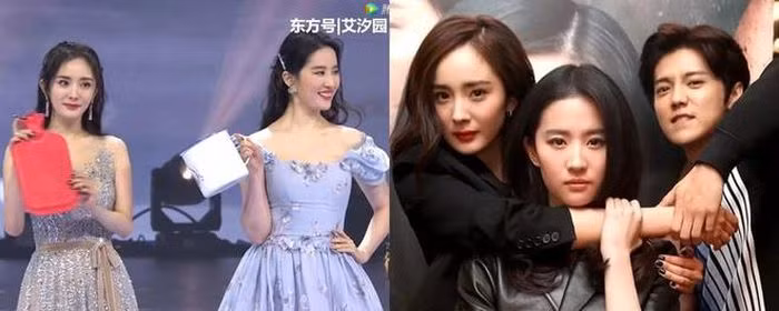 Lưu Diệc Phi từng đến ủng hộ khi Dương Mịch ra mắt phim điện ảnh Nhân chứng mù.