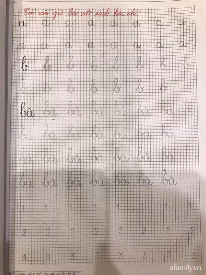 Bài tập viết của Nhật Thành.