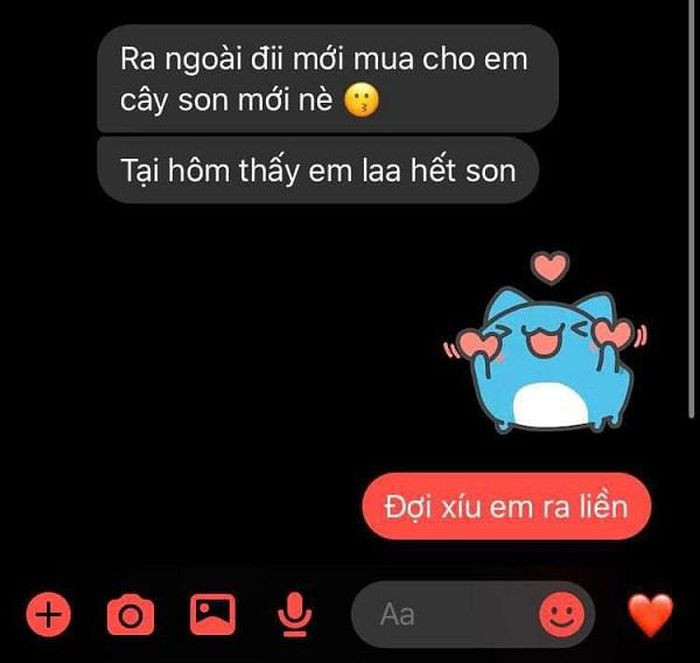 Đoạn nói chuyện giữa chàng trai và cô gái. Đoạn nói chuyện giữa chàng trai và cô gái.
