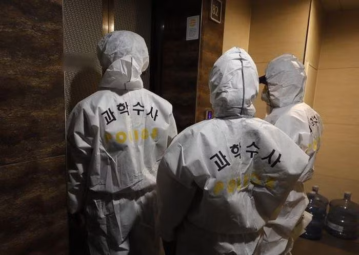 Cảnh sát có mặt tại hiện trường vụ việc.