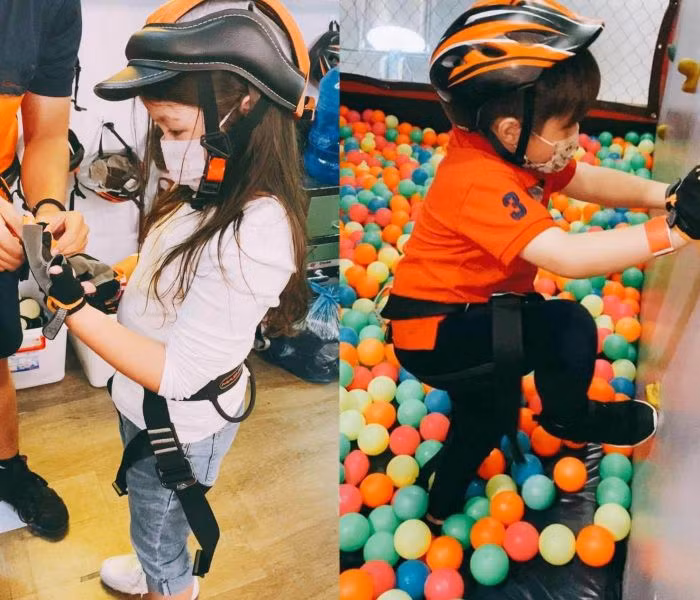 Elly Trần hoàn thiện tính cách cho con ngay trong các hoạt động vui chơi hằng ngày.