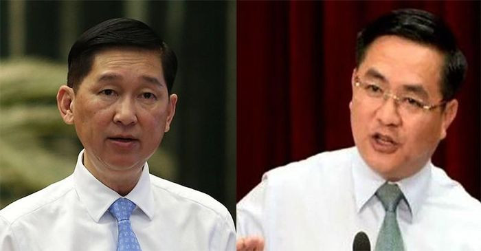 Ông Trần Vĩnh Tuyến (trái) và ông Trần Trọng Tuấn. Ảnh: N.ĐỨC Ông Trần Vĩnh Tuyến (trái) và ông Trần Trọng Tuấn. Ảnh: N.ĐỨC