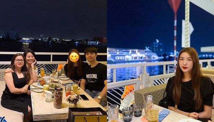 Nhật Vũ khéo léo che mặt Thúy Vân khi trong bức ảnh đưa Á hậu về ra mắt gia đình nhưng không khó để nhận ra người được che mặt là Thúy Vân.