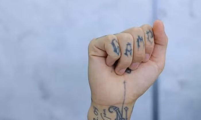 Hình xăm chữ cái tên của nửa kia cùng đường thẳng chạy dọc theo đường đời được Dế Choắt đạc biệt trân trọng.