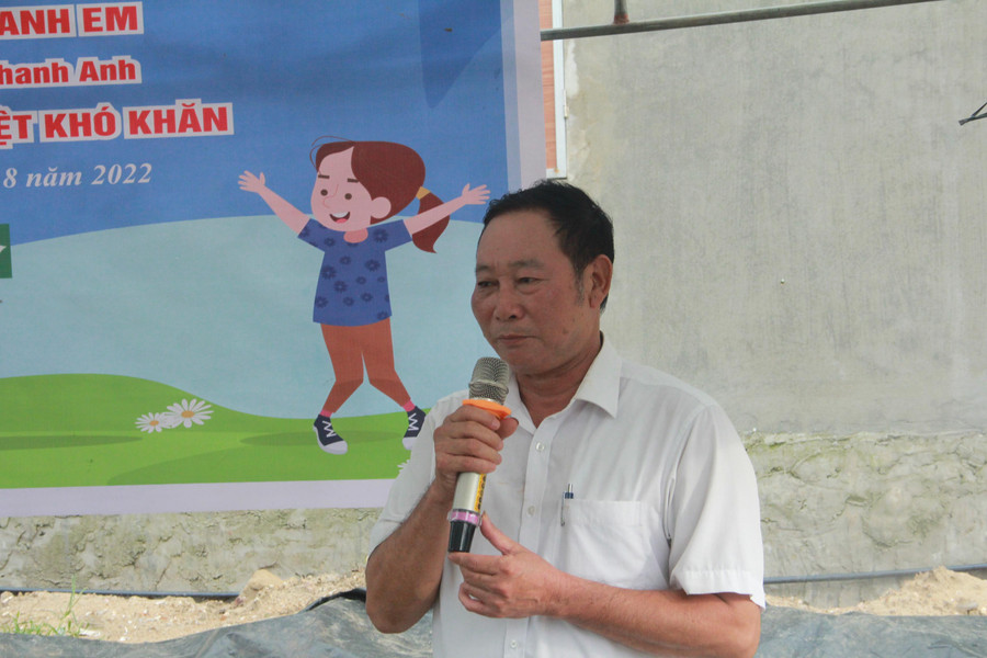 Bí thư Đảng ủy xã Đỉnh Bàn (huyện Thạch Hà) gửi lời cám ơn đến báo GD&amp;TĐ cùng các nhà hảo tâm.