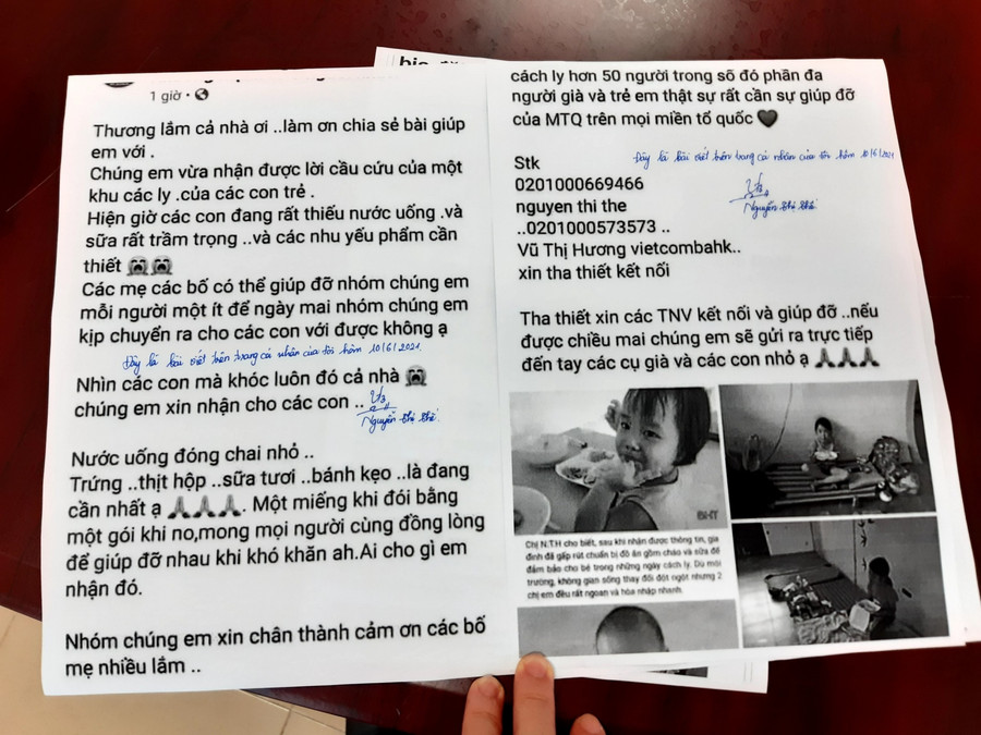 Tung tin “Trẻ khu cách ly cầu cứu vì thiếu thức ăn, nước uống” 1 phụ nữ bị phạt 5 triệu đồng