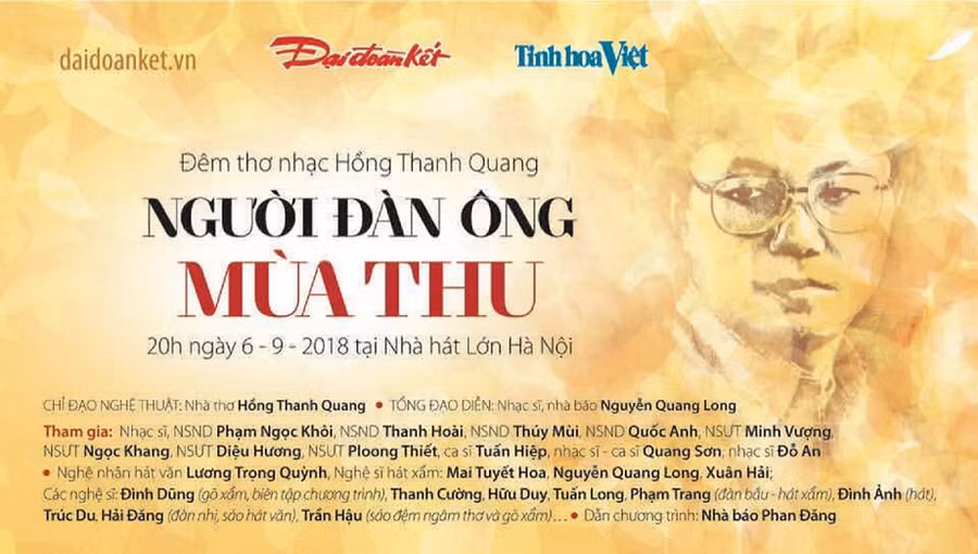 Poster đêm thơ nhạc