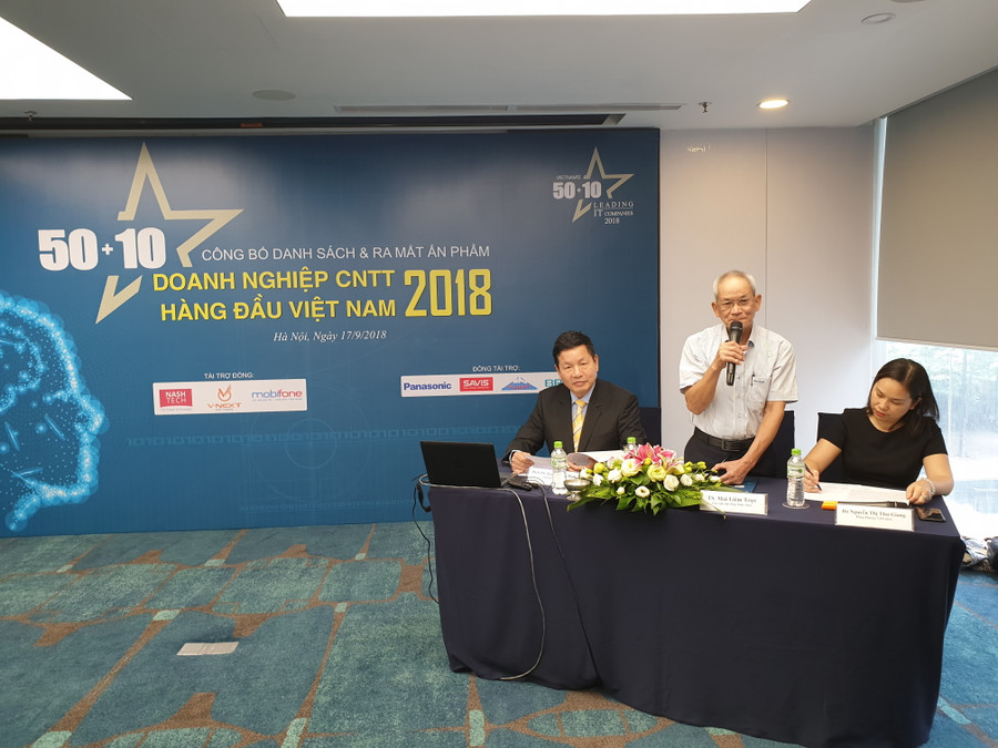 Ông Trương Gia Bình - Chủ tịch VINASA - Trưởng ban tổ chức Chương trình và TS Mai Liêm Trực – nguyên Thứ trưởng thường trực Bộ Bưu chính Viễn thông chủ trì buổi họp báo Ông Trương Gia Bình - Chủ tịch VINASA - Trưởng ban tổ chức Chương trình và TS Mai Liêm Trực – nguyên Thứ trưởng thường trực Bộ Bưu chính Viễn thông chủ trì buổi họp báo