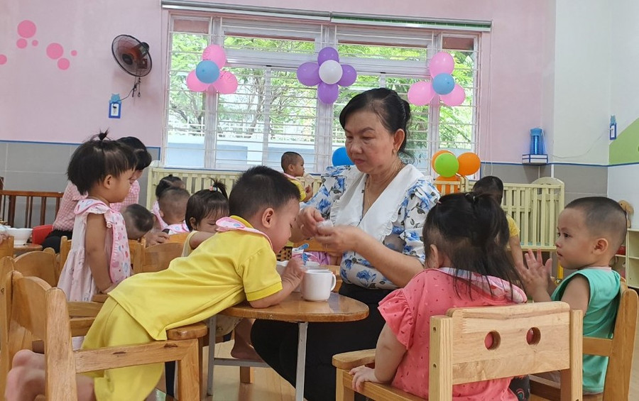 Kết quả phổ cập giáo dục mầm non cho trẻ em 5 tuổi tại Trường mầm non Phú Mỹ đạt được nhiều thành tựu.