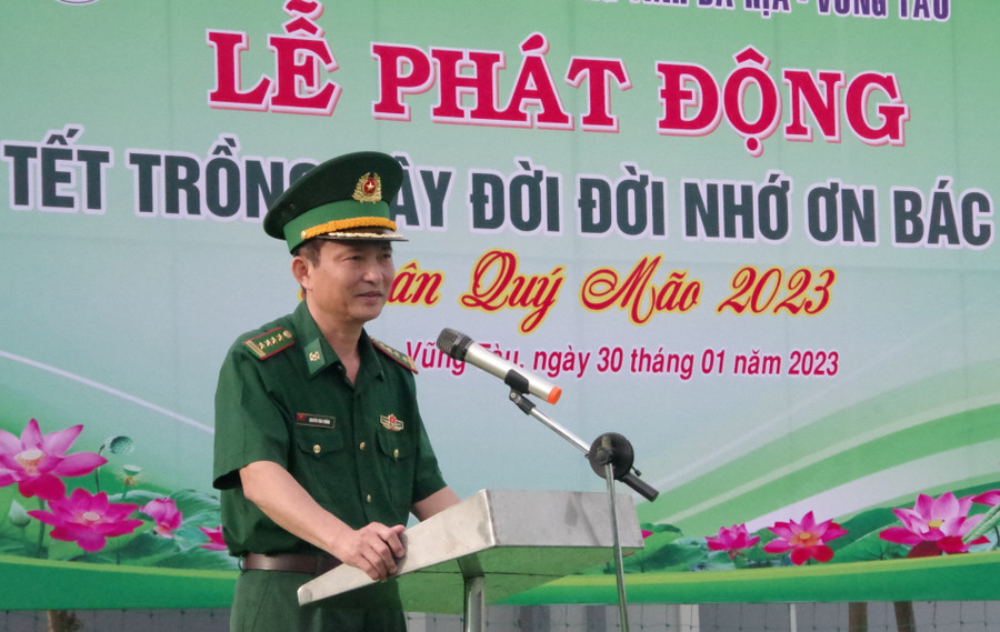 Đại tá Nguyễn Văn Thống, Phó Chính ủy BĐBP Bà Rịa – Vũng Tàu phát biểu tại lễ phát động. Đại tá Nguyễn Văn Thống, Phó Chính ủy BĐBP Bà Rịa – Vũng Tàu phát biểu tại lễ phát động.