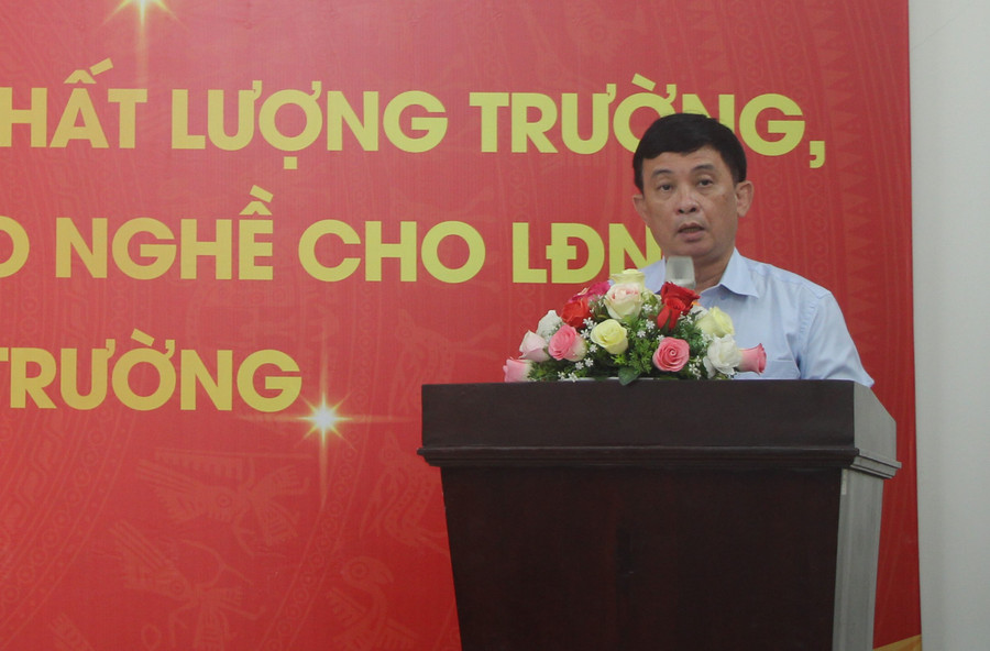 Ông Nguyễn Kỳ Phùng phát biểu tại buổi lễ. Ông Nguyễn Kỳ Phùng phát biểu tại buổi lễ.
