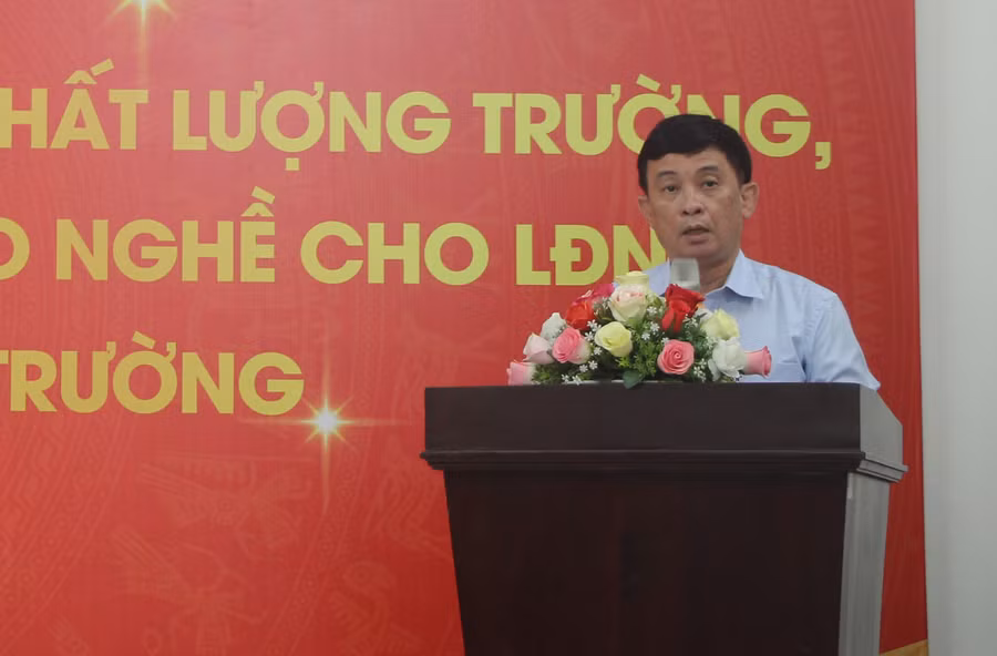 Ông Nguyễn Kỳ Phùng phát biểu tại buổi lễ.