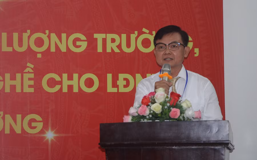 TS Đặng Văn Đại phát biểu tại buổi lễ.