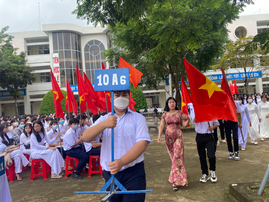 Không khí lễ khai giảng tại Trường THPT Trị An (huyện Vĩnh Cửu). Không khí lễ khai giảng tại Trường THPT Trị An (huyện Vĩnh Cửu).