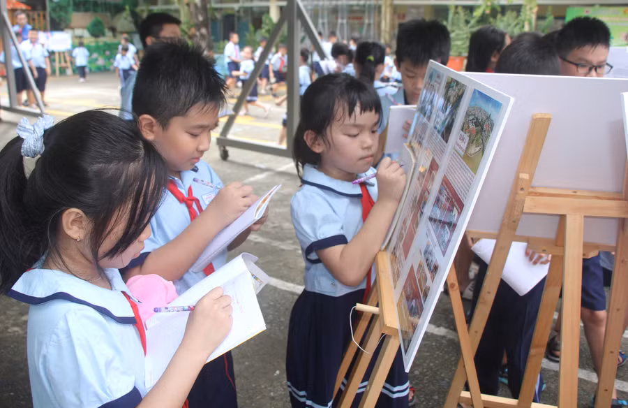 Hoạt động ngoại khóa của học sinh Trường tiểu học Phú Thọ (quận 11).