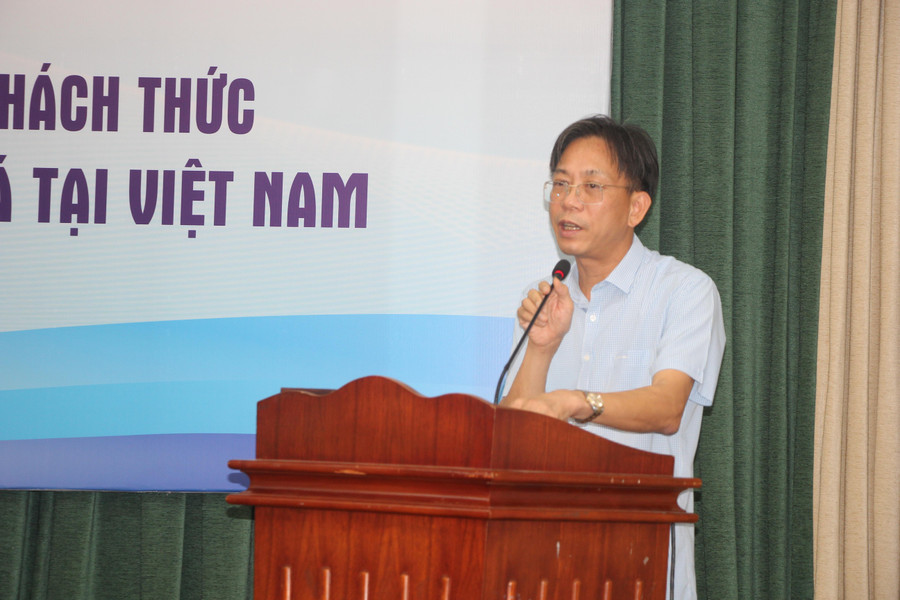 Ths Hồ Hồng Hải chia sẻ tại hội thảo. Ths Hồ Hồng Hải chia sẻ tại hội thảo.