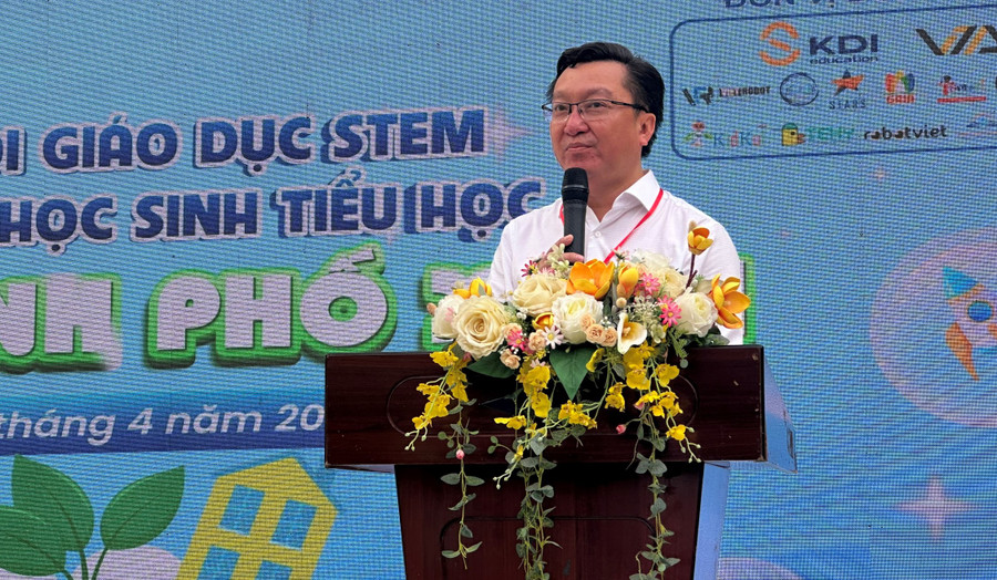 Ông Nguyễn Bảo Quốc phát biểu tại ngày hội. Ông Nguyễn Bảo Quốc phát biểu tại ngày hội.