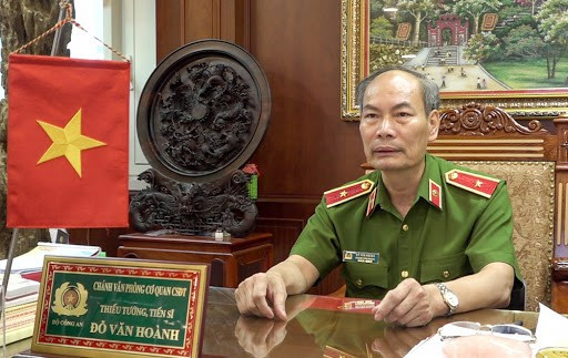 Thiếu tướng Đỗ Văn Hoành, Chánh văn phòng Cơ quan CSĐT – Bộ Công an. Ảnh: Tienphong Thiếu tướng Đỗ Văn Hoành, Chánh văn phòng Cơ quan CSĐT – Bộ Công an. Ảnh: Tienphong