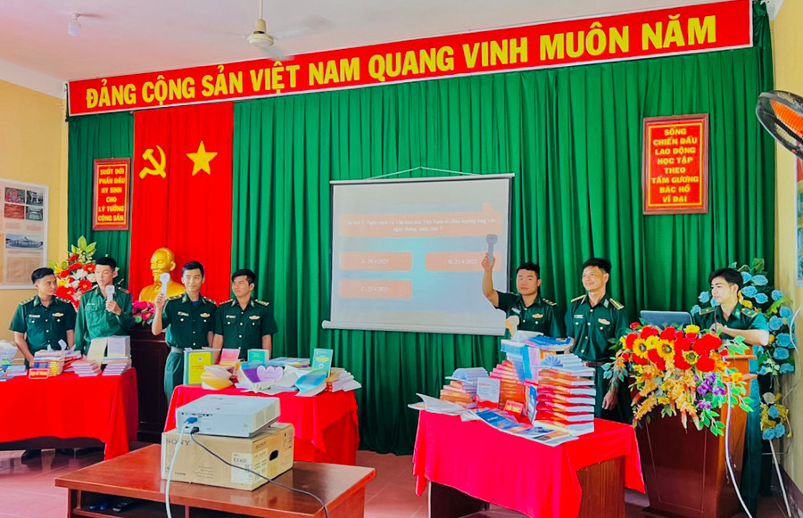 Đồn Biên phòng Lai Hòa (Sóc Trăng) phối hợp tổ chức cuộc thi tìm hiểu về Ngày Sách và văn hóa đọc Việt Nam. Đồn Biên phòng Lai Hòa (Sóc Trăng) phối hợp tổ chức cuộc thi tìm hiểu về Ngày Sách và văn hóa đọc Việt Nam.