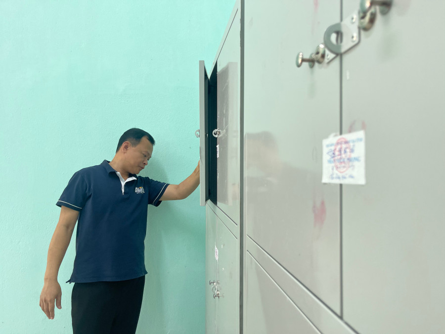 Các phòng thi, phòng cất giữ đề thi, bài thi cũng đã được Trường THPT Cẩm Bình chuẩn bị chu đáo, bảo mật cao.