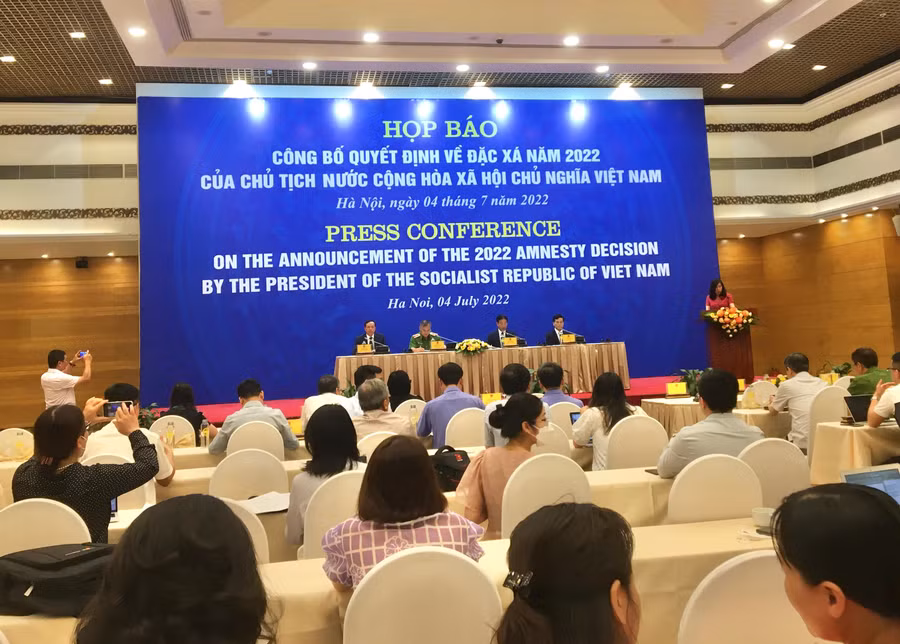 Họp báo công bố quyết định về đặc xá năm 2022 của Chủ tịch nước