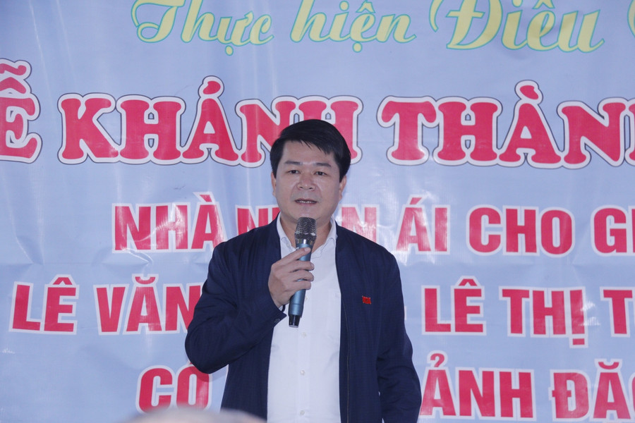 Thay mặt chính quyền địa phương, ông Nguyễn Thanh Long, Chủ tịch UBMT TQ huyện Cẩm Xuyên đã gửi lời cảm ơn đến các nhà hảo tâm, báo GD&amp;TĐ cũng các cấp chính quyền đã quan tâm, hỗ trợ các hoàn cảnh khó khăn trên địa bàn.