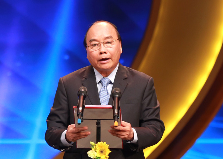 Thủ tướng Chính phủ Nguyễn Xuân Phúc phát biểu tại buổi lễ